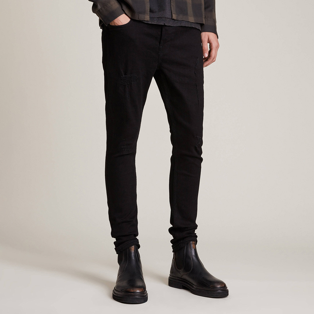 Black Cigarette Stretch Jeans