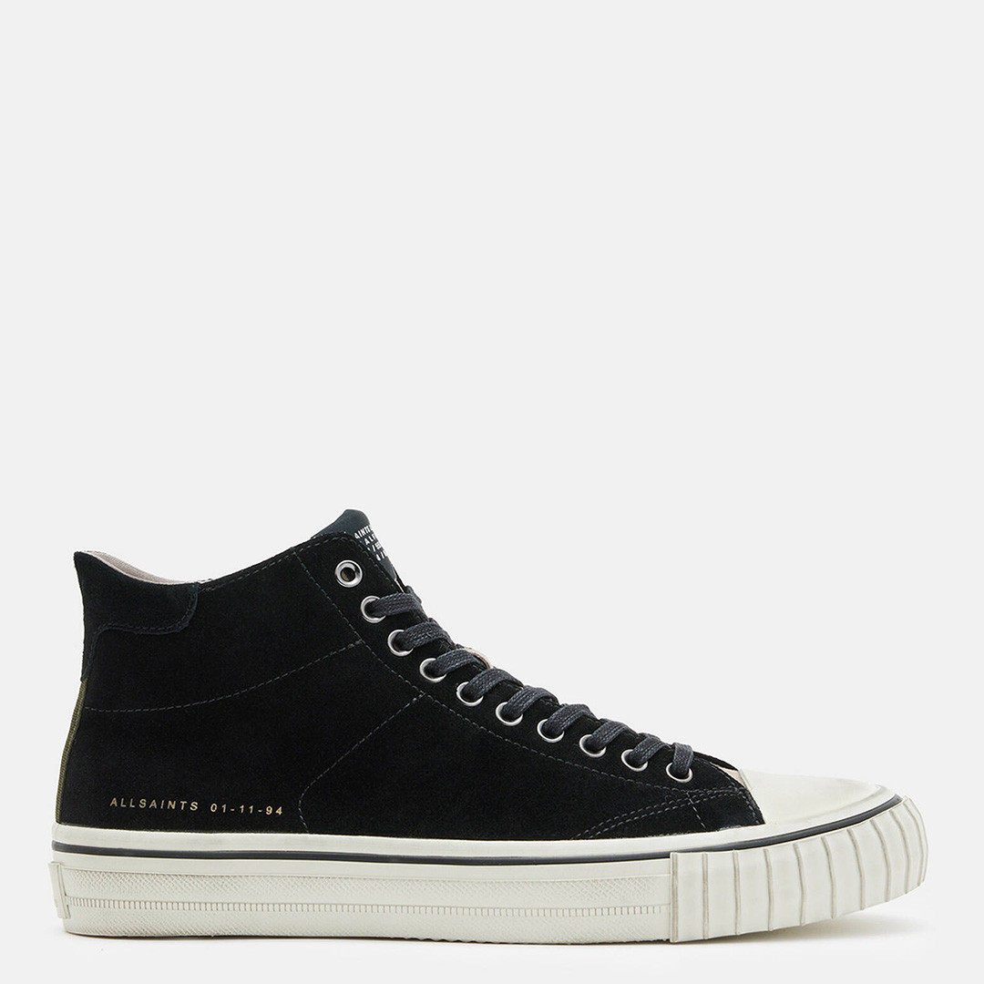 Black Lewis Lace Up High Top Trainers