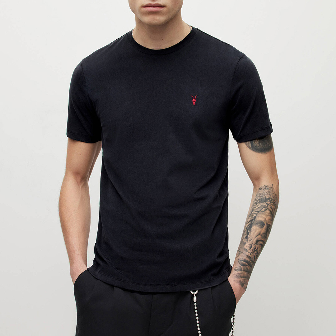 Black Brace Crew Neck T-Shirt