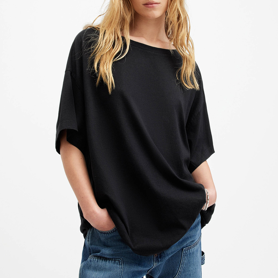 Black Lydia Relaxed T-Shirt