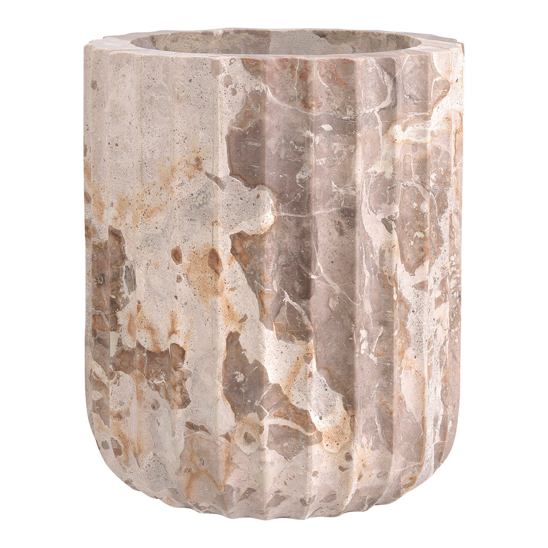 Nava Vase Brown Marble