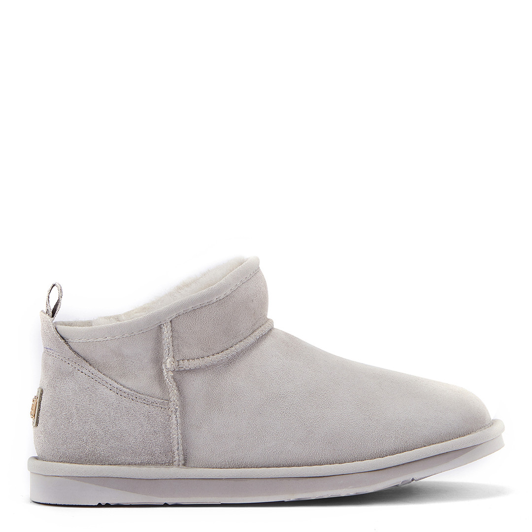 Grey Cosy Ultra Short Sheepskin Boot