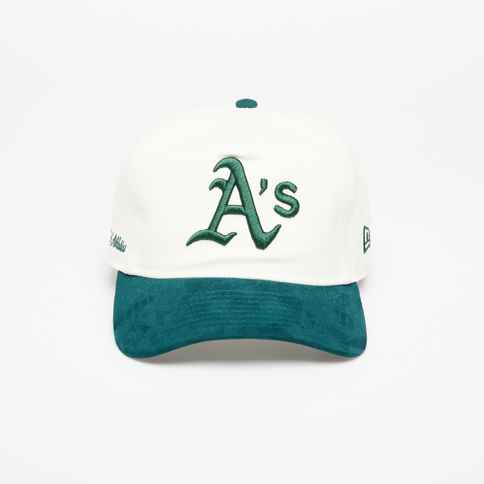 Cap New Era Script Oakland Athletics Golfer Snapback Cap Ivory/ Dark Green Universal