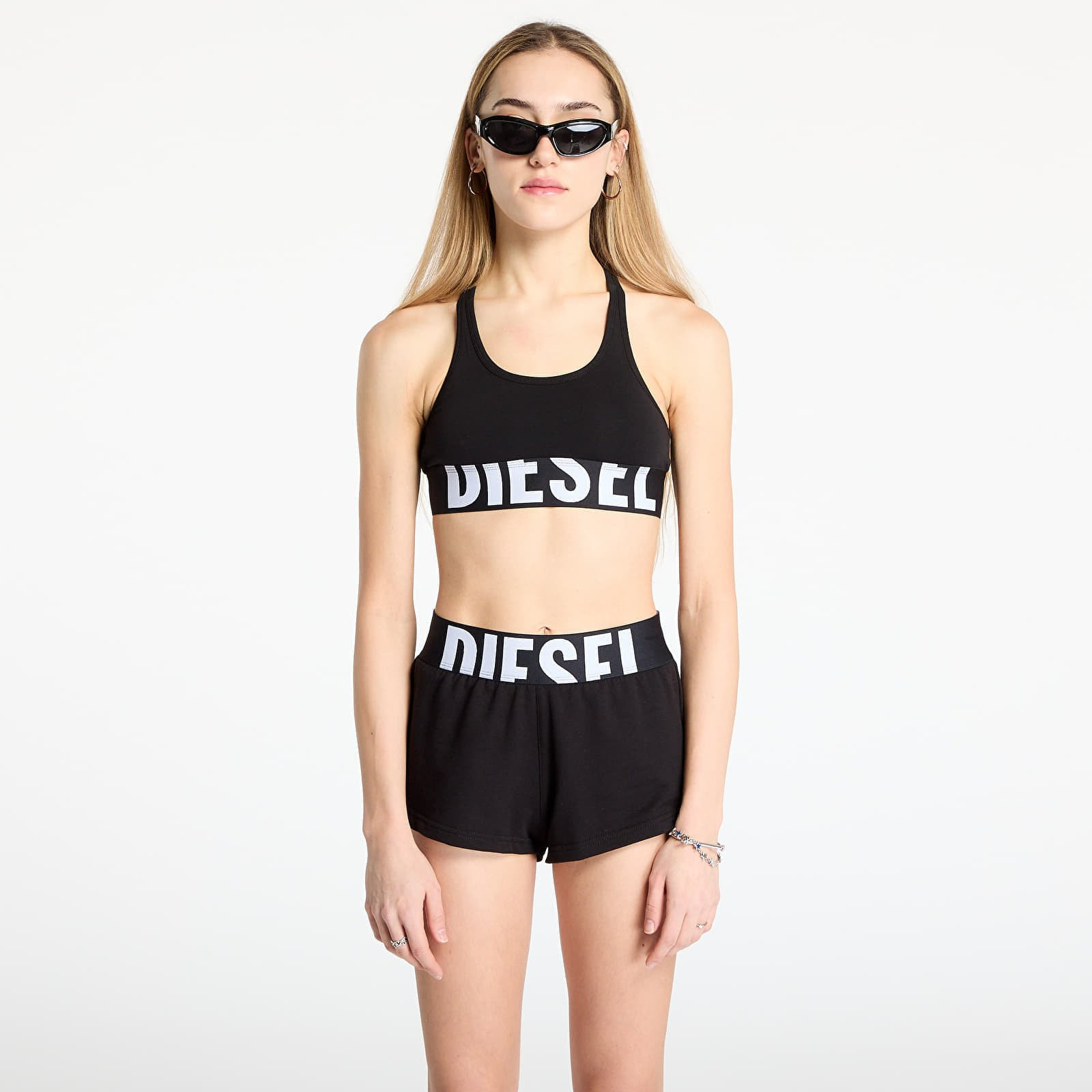 Diesel Ufsb-Cotton-Race-Bralette-Xl B Black S