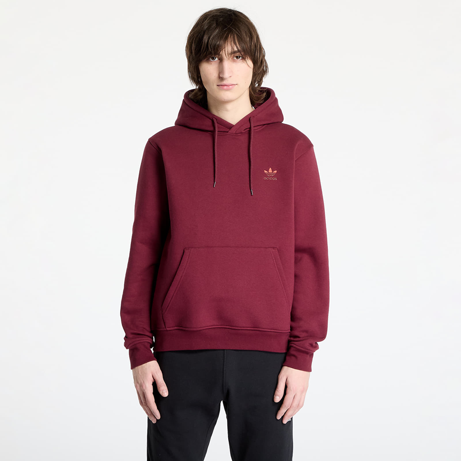 Sweatshirt adidas Trefoil Essentials Hoodie Shadow Red L