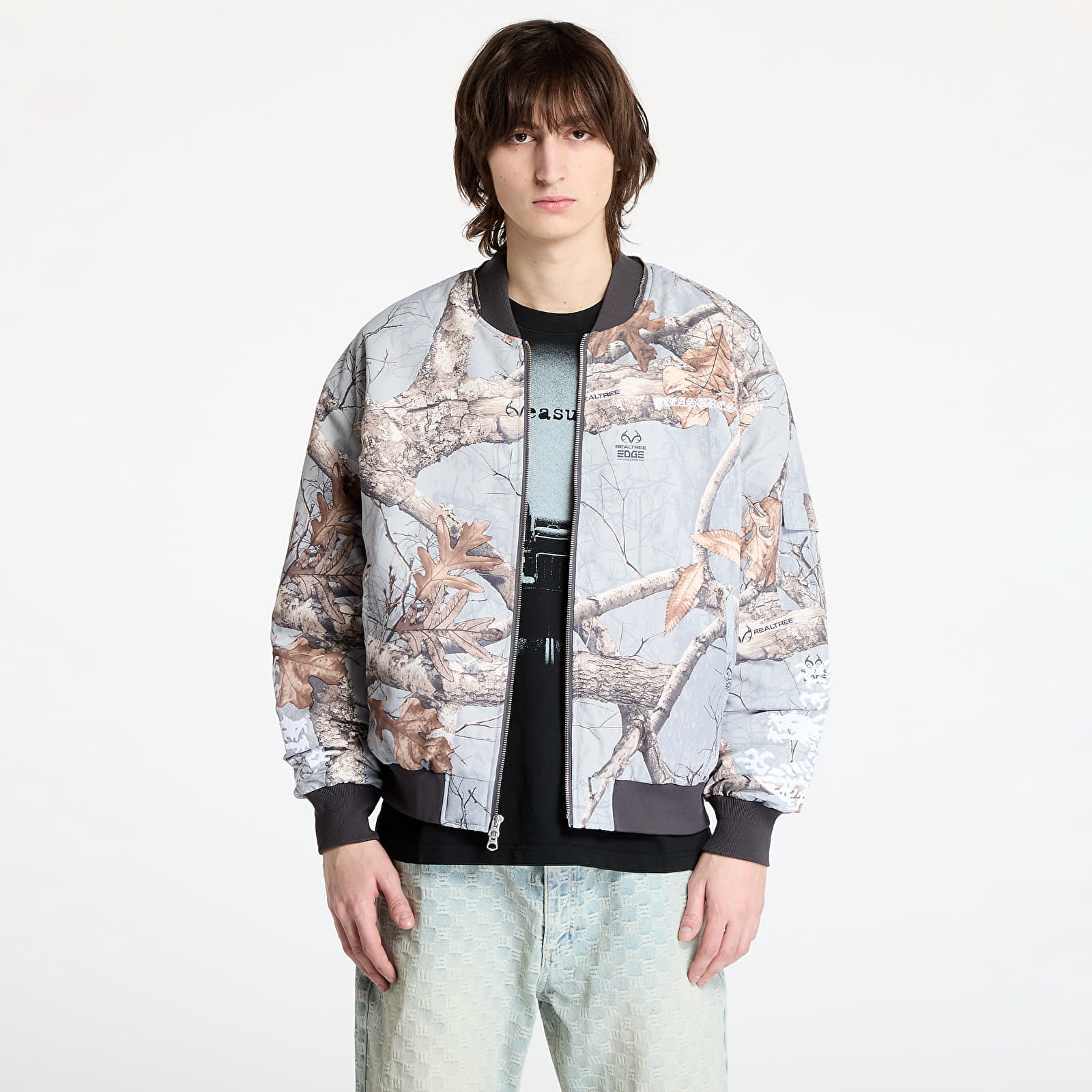 Bomber PLEASURES Dragon Bomber Grey Edge L