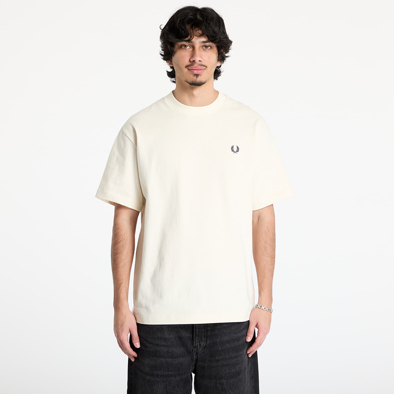 T-shirt FRED PERRY Embroidered Champion T-Shirt Ecru XL