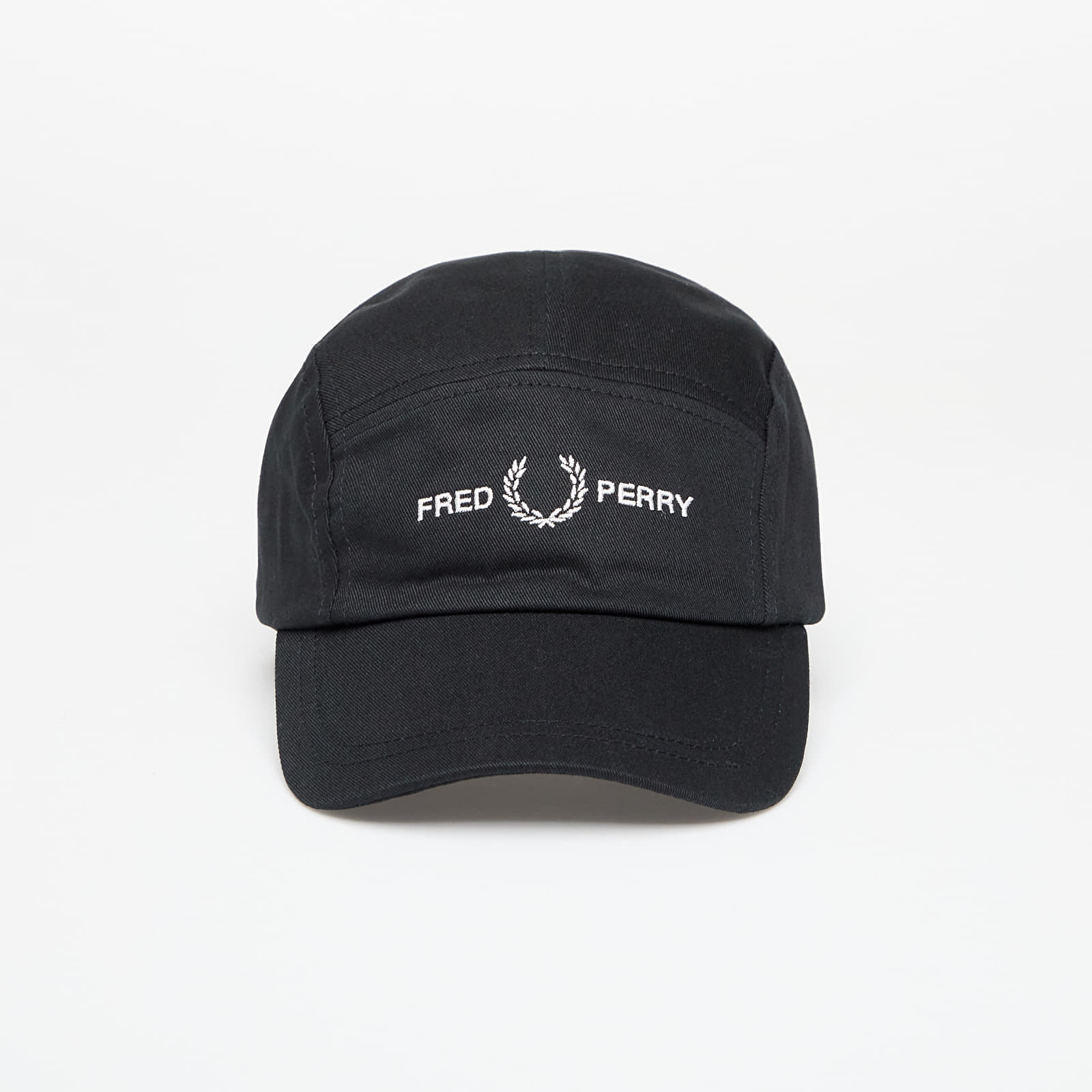 Cap FRED PERRY 5 Panel Flp Twill Cap Black Universal