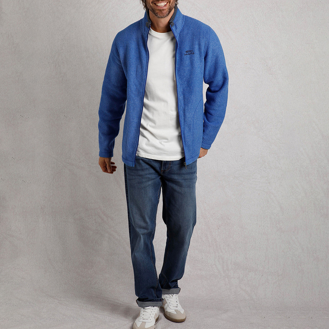 Cobalt Eco Full Zip Grid Fleece