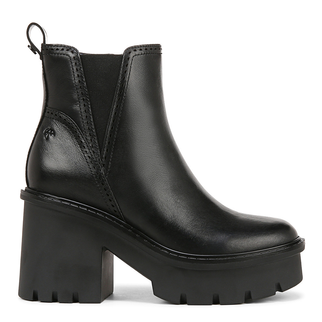 Black Leather Quest Ankle Boot