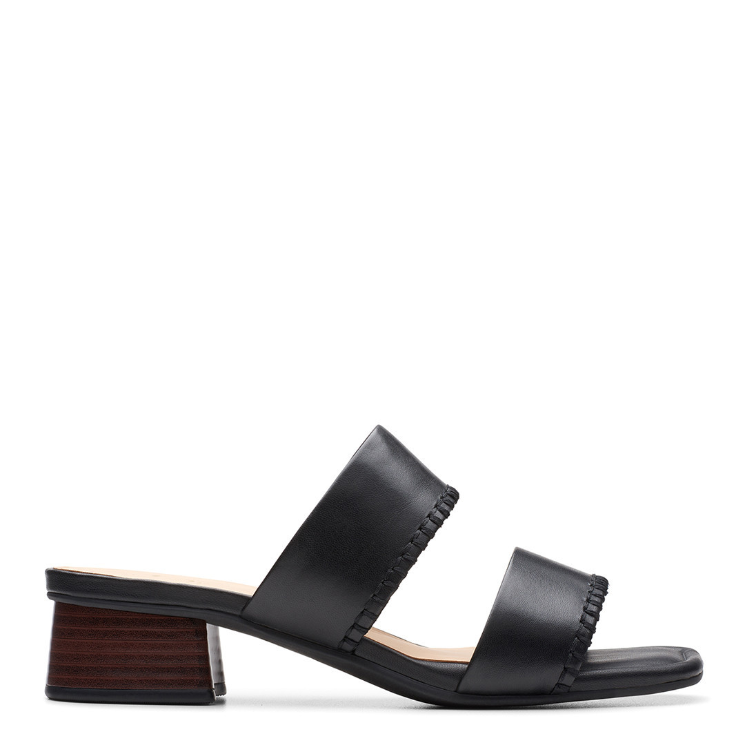 Black Serina35 Leather Heeled Sandals