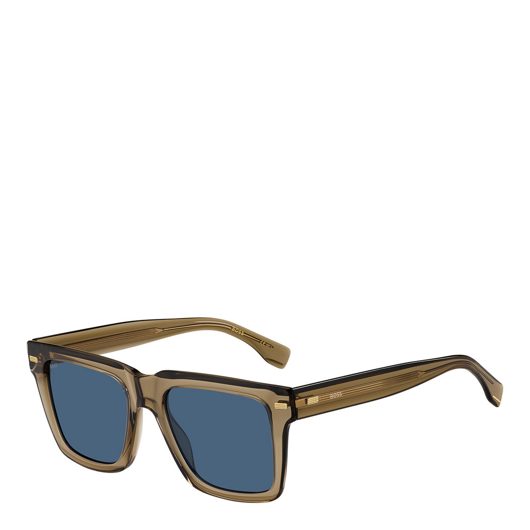 Brown Rectangular Sunglasses 53mm