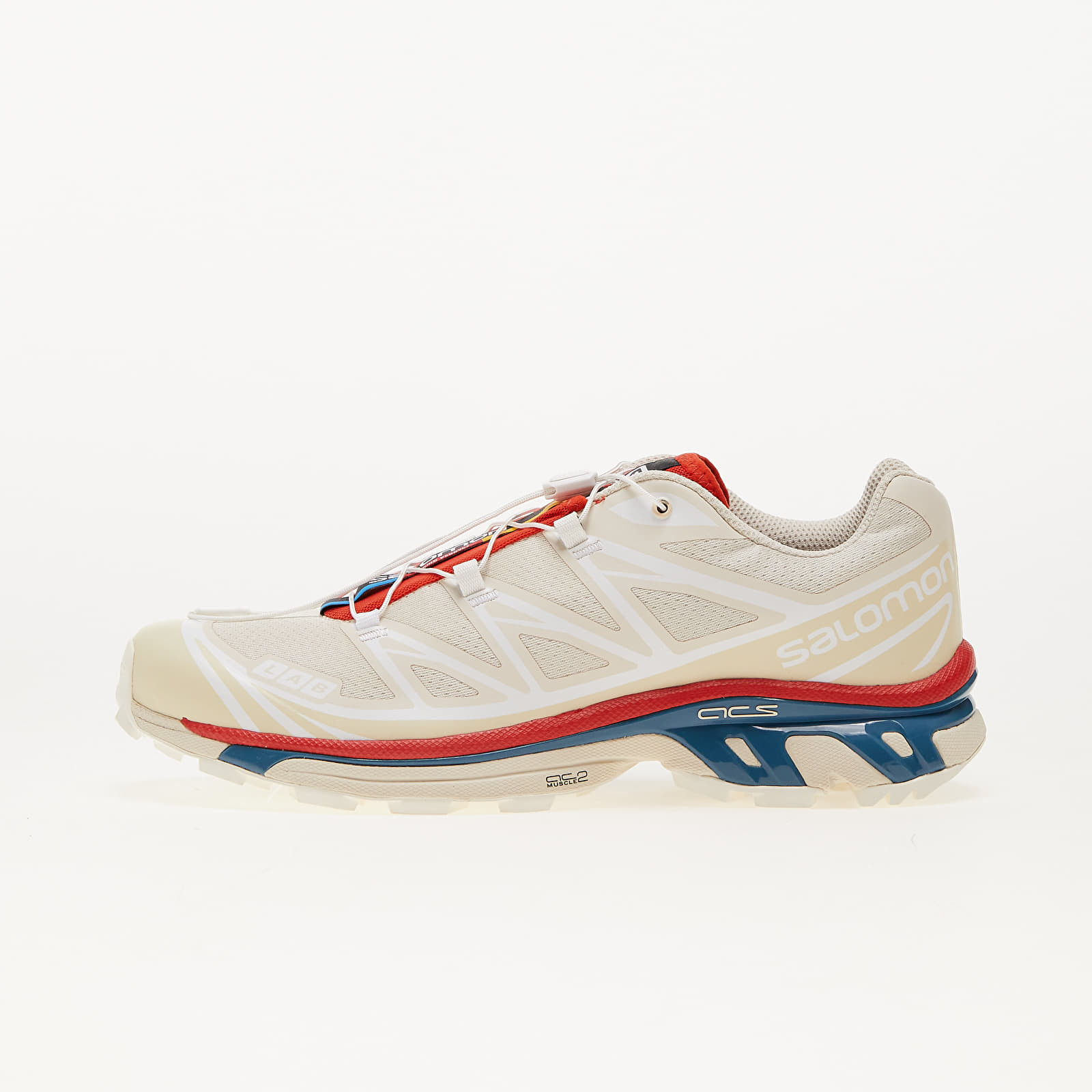 Sneakers Salomon XT-6 Almond Milk/ Bleached Sand/ Aurora Red UK 6