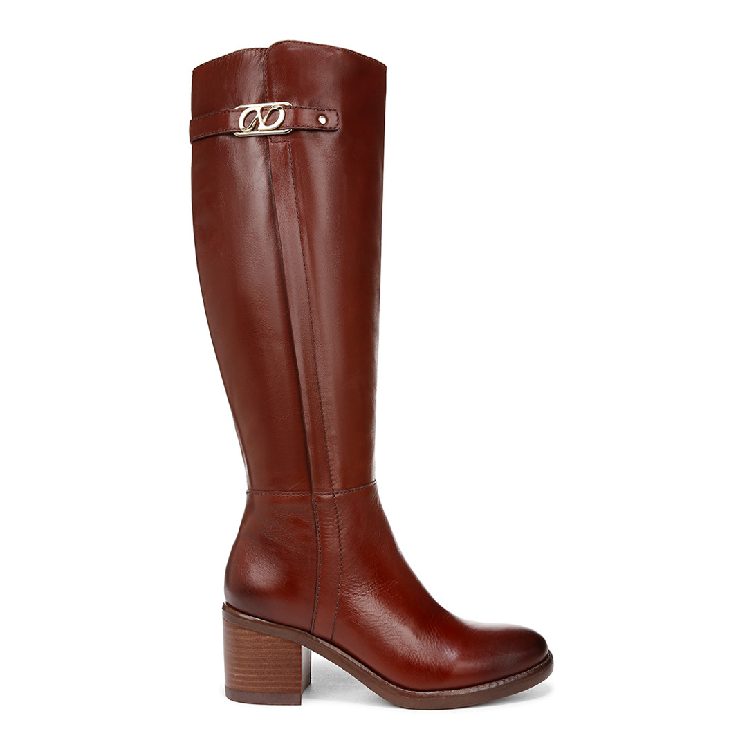 Brown Leather Fannie Long Boot