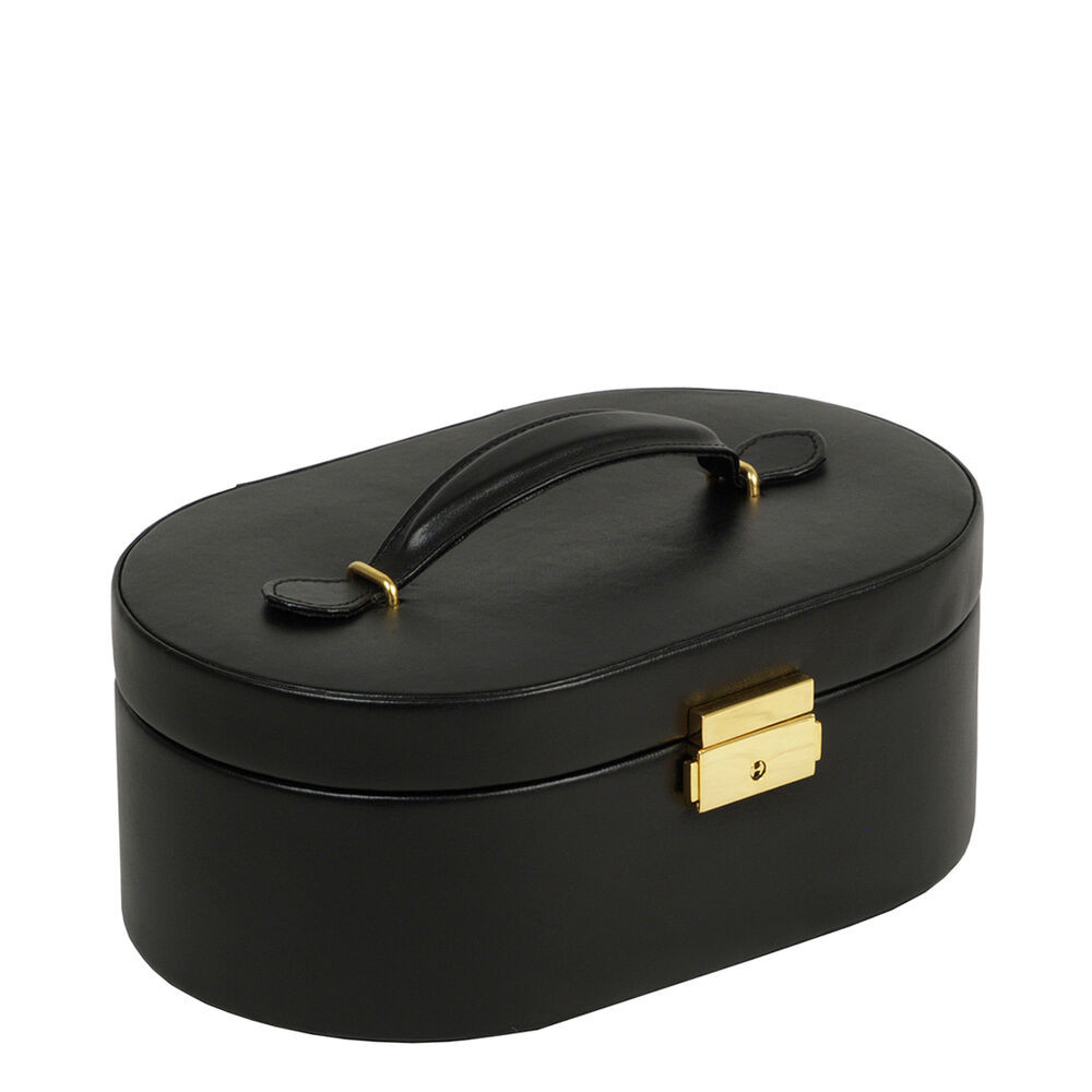 Black Heritage Oval Jewelry Box