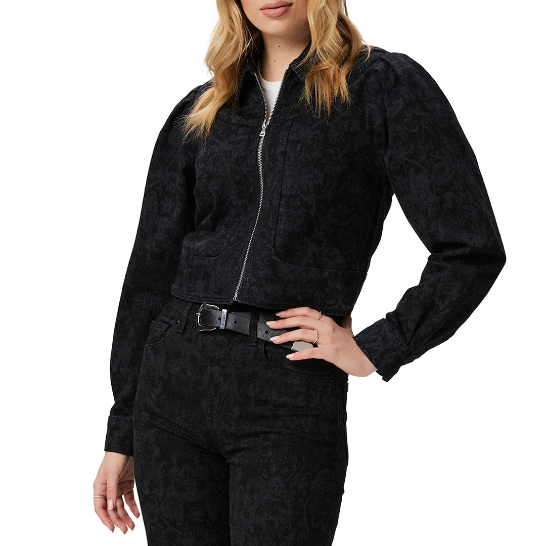 Black Evelyn Textured Jacket