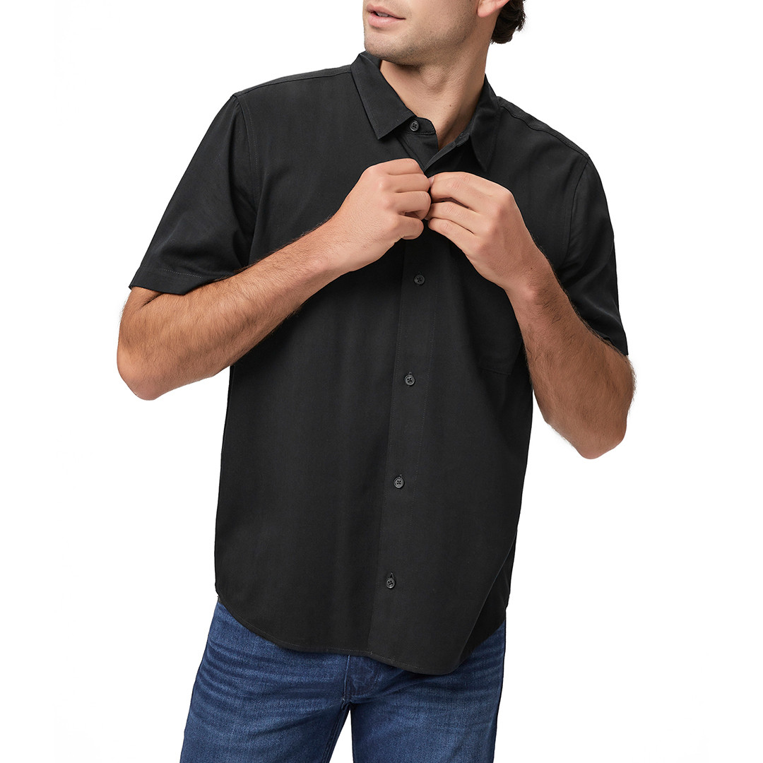 Black Wilmer Button-up Shirt