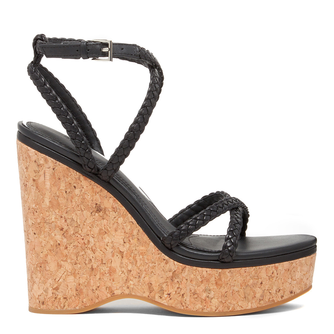 Black Hazel Wedge Sandal