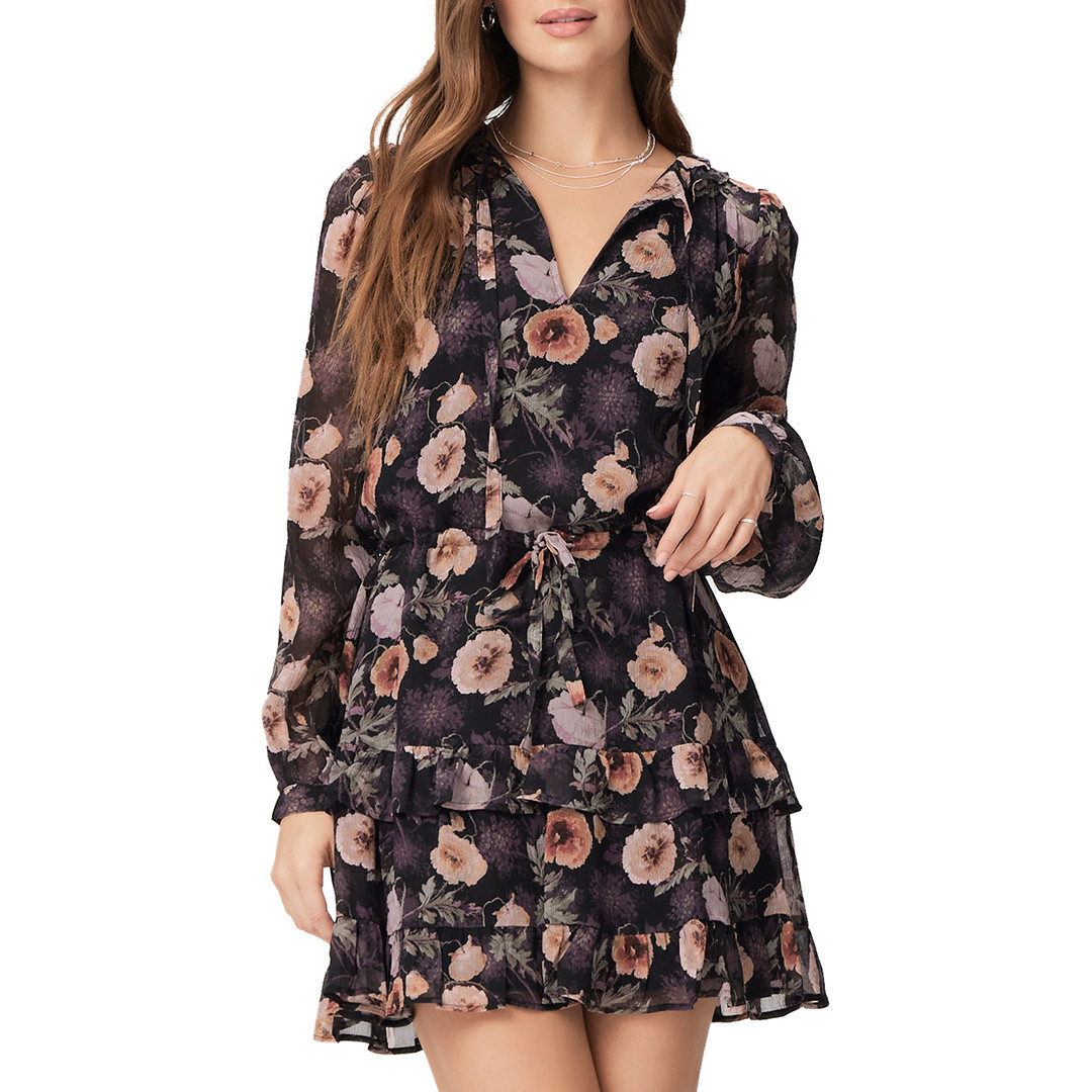 Black Heirloom Printed Dress