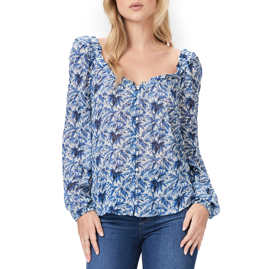 Cerulean Myla Printed Blouse