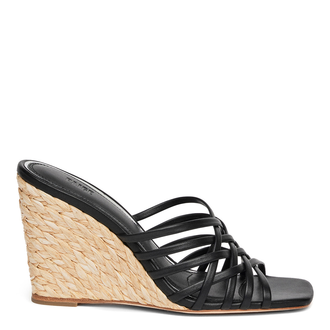 Black Skyler Espadrille Wedge