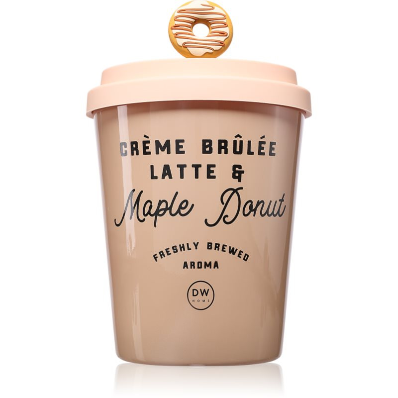 DW Home Cup Of Joe Creme Brulee Latte & Maple Donut scented candle 907 g