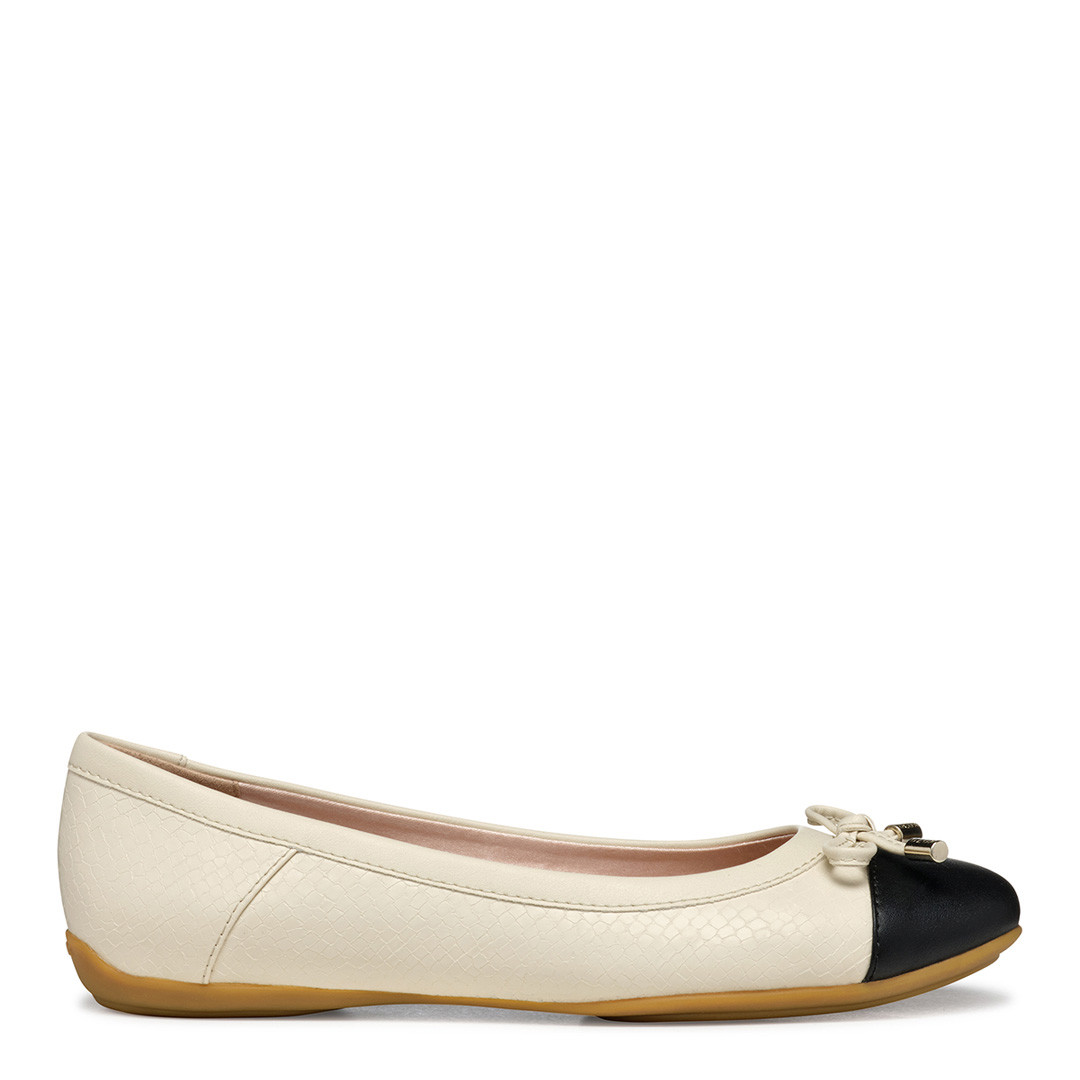 Women's Beige Charlene Ballerina Flat