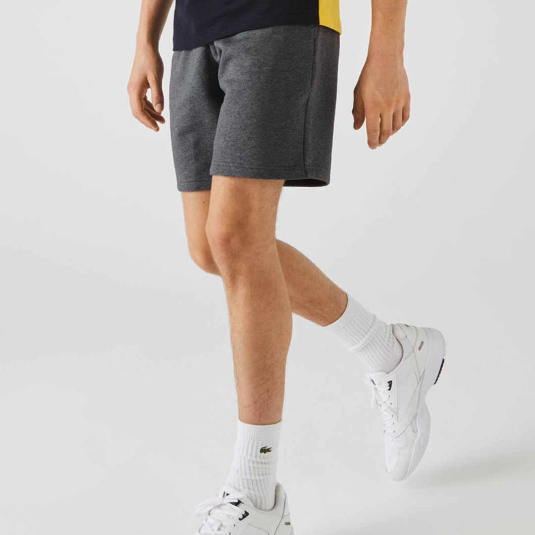 Charcoal Drawstring Jogger Shorts