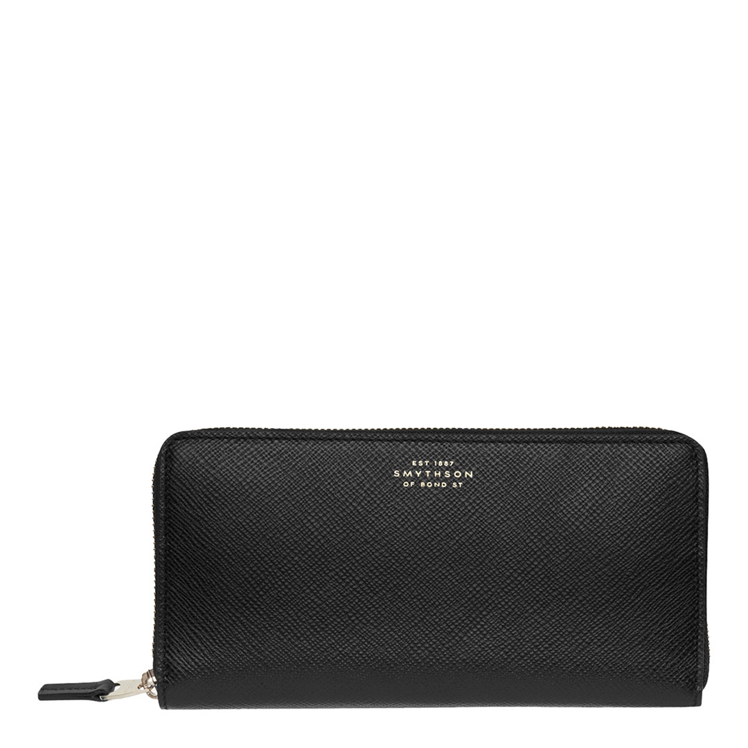 Black Zip Around Purse