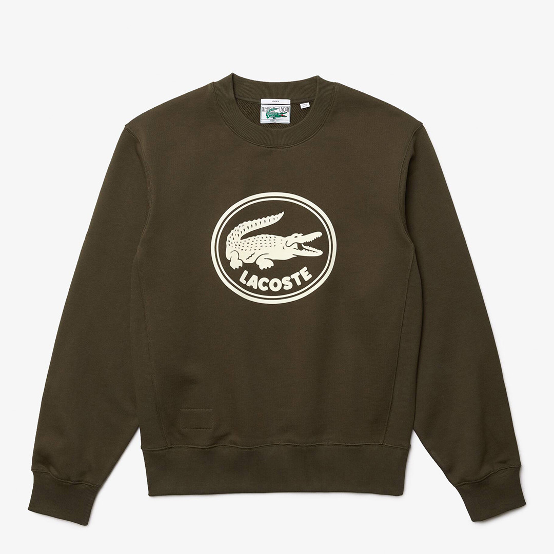 Dark Khaki Croc Sweatshirt