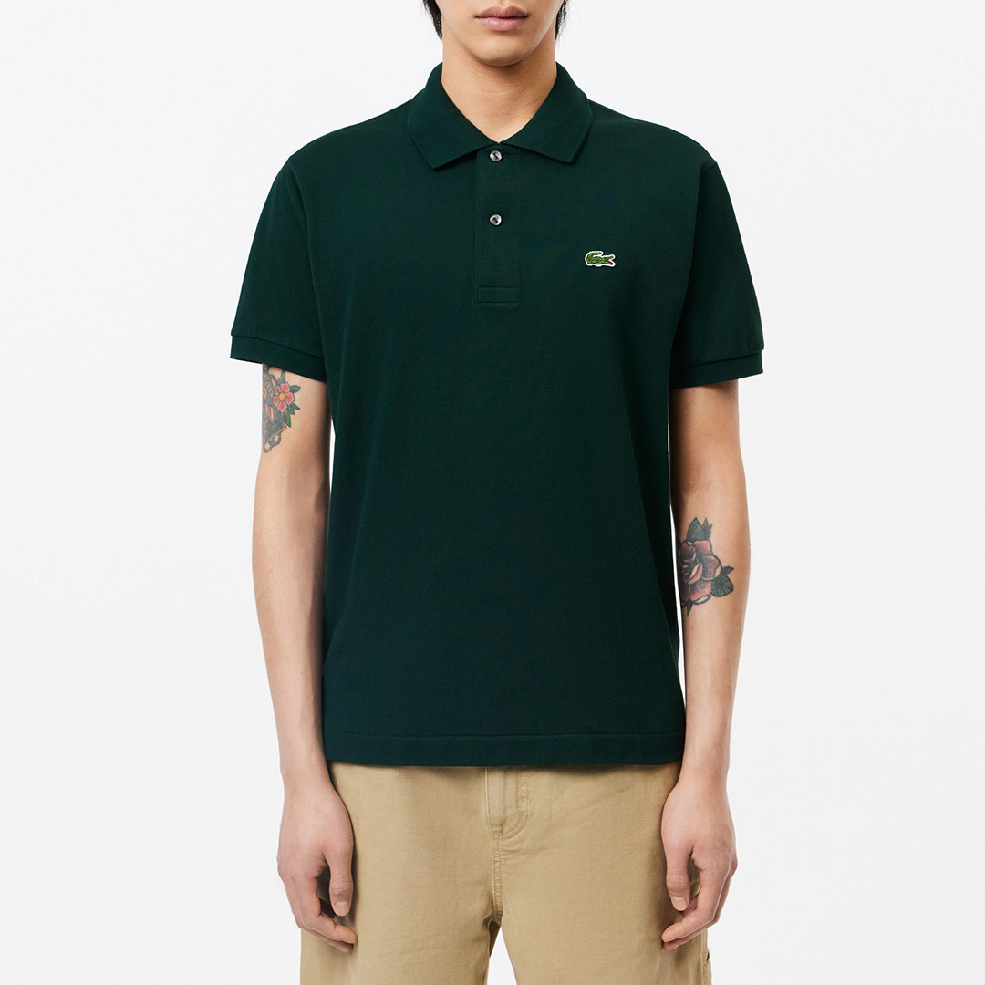 Dark Green Classic Fit Cotton Polo Shirt