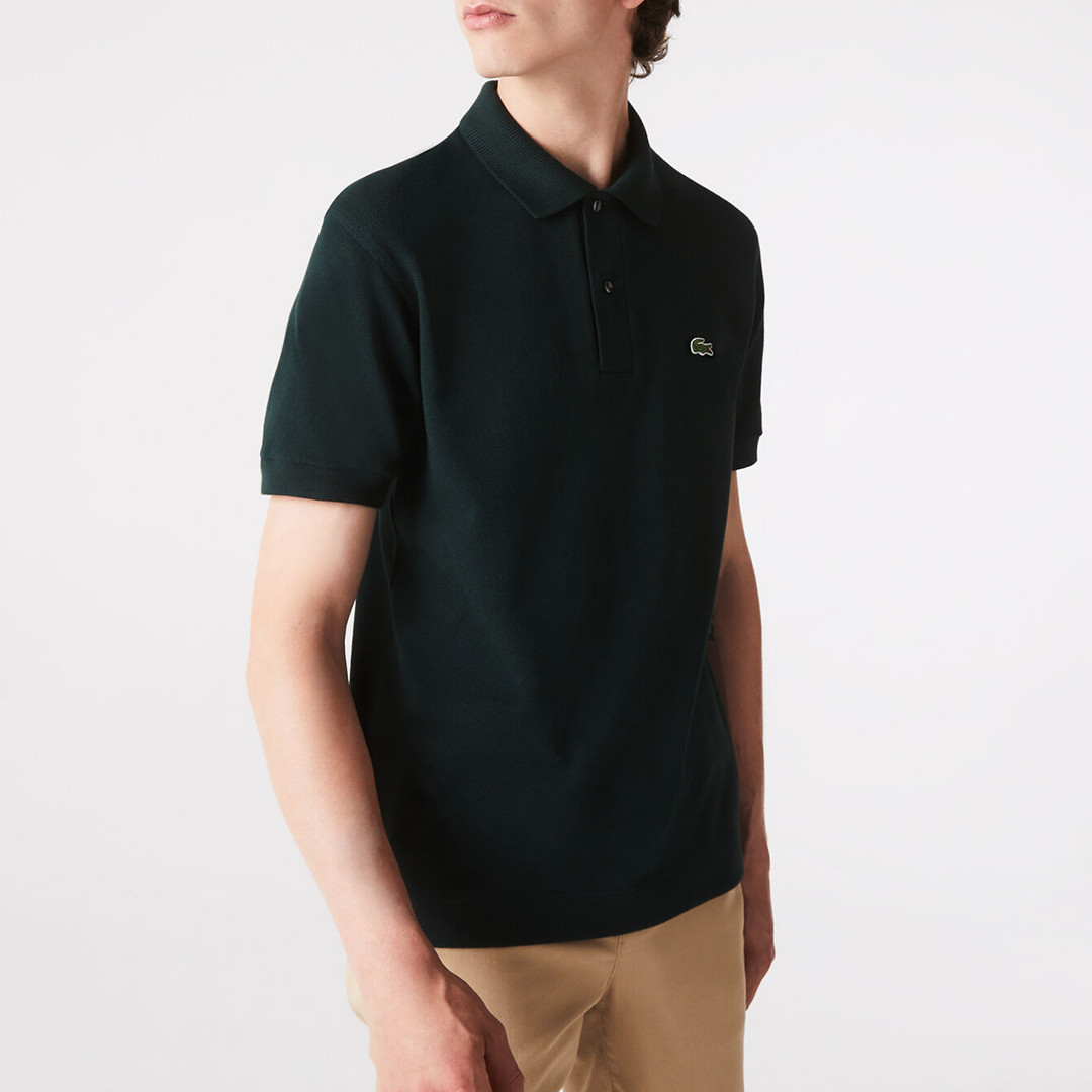 Deep Green Cotton Polo Shirt