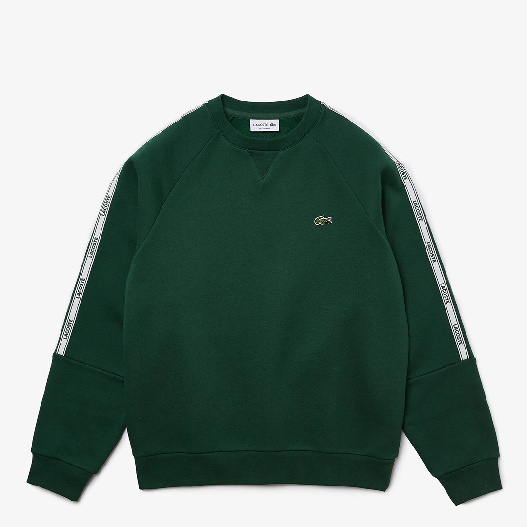 Dark Green Crew Neck Cotton Sweatshirt