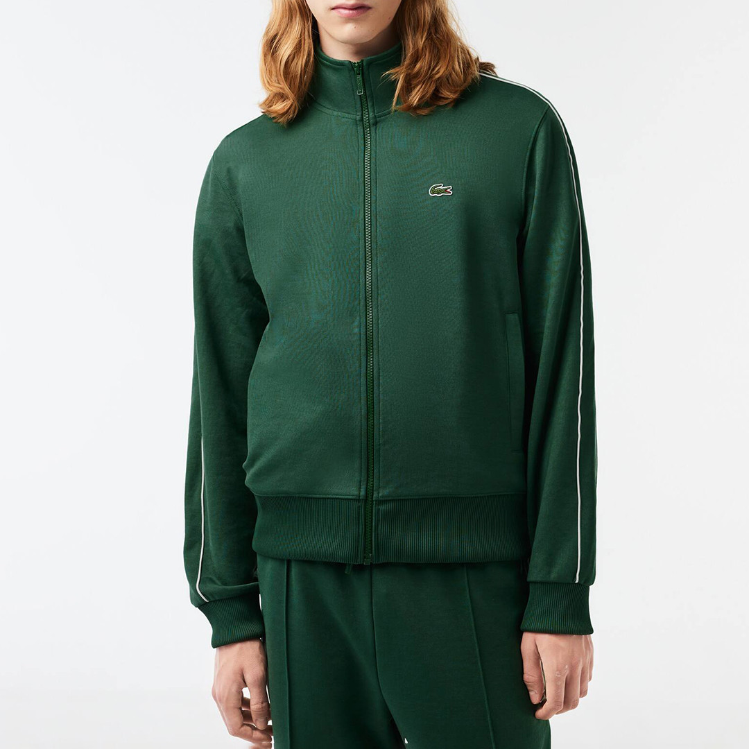 Green Zip Through Sweatshirt