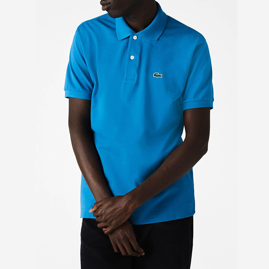 Blue Classic Fit Cotton Polo Shirt