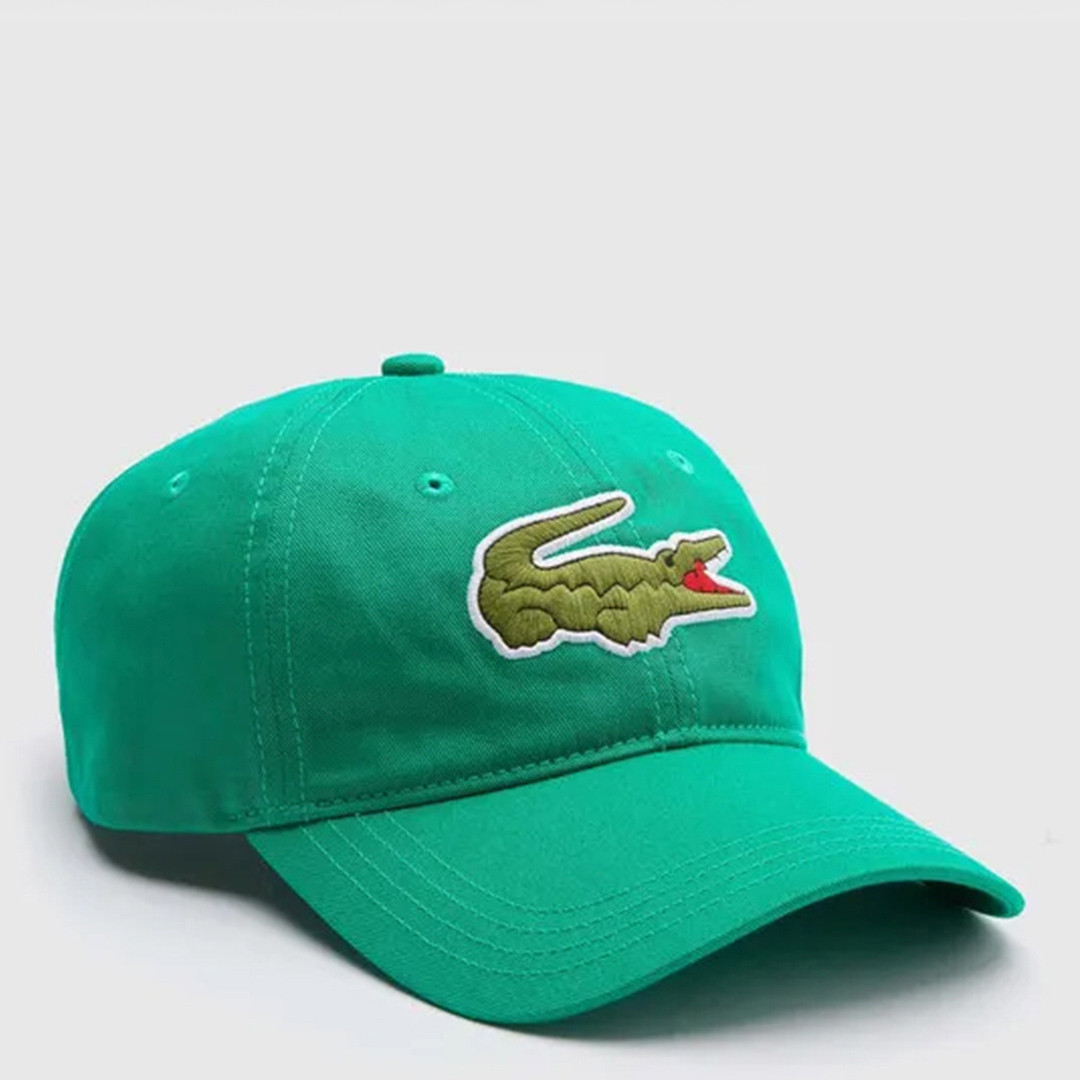 Green Embroidered Logo Cap