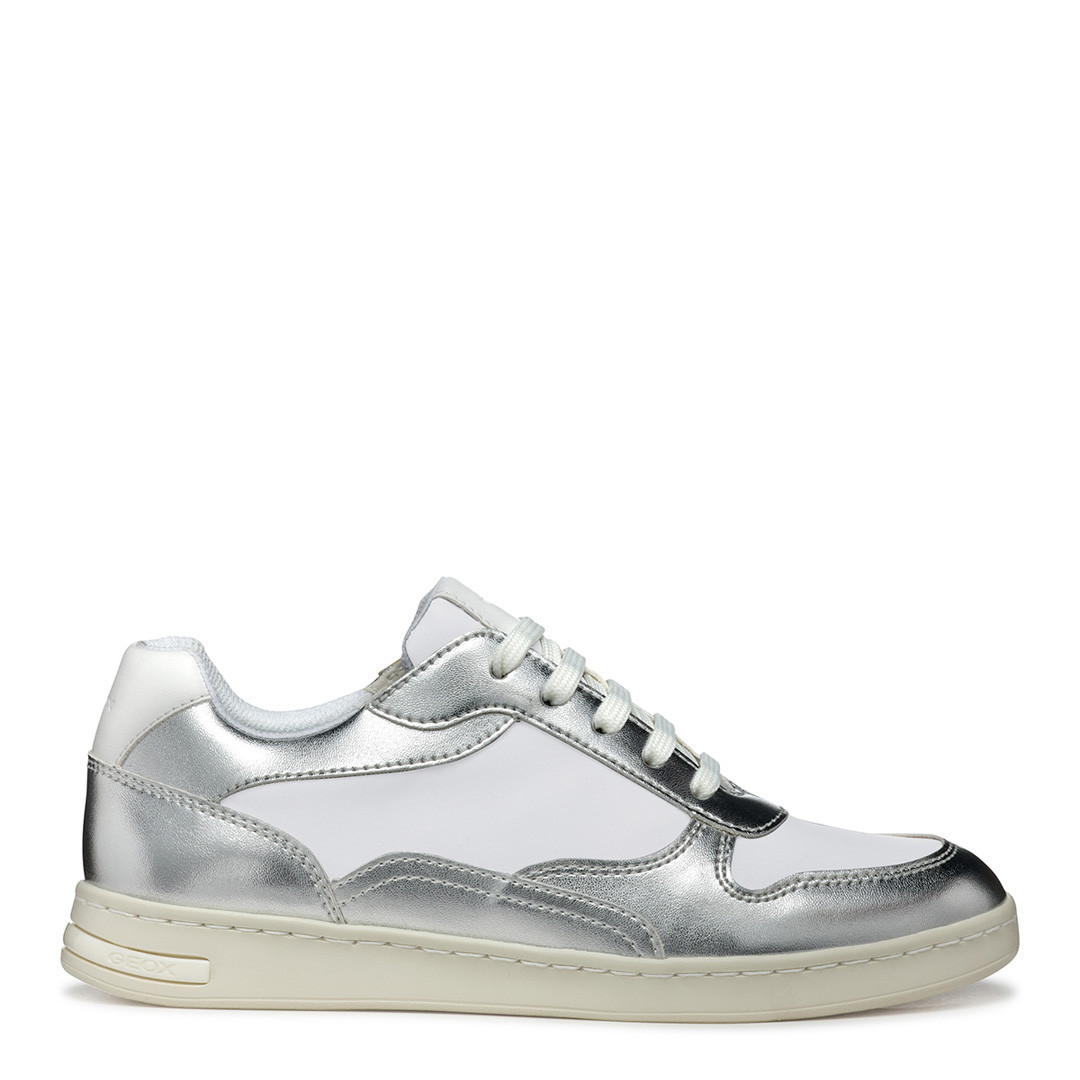 Women's Silver Leather Jaysen Trainer