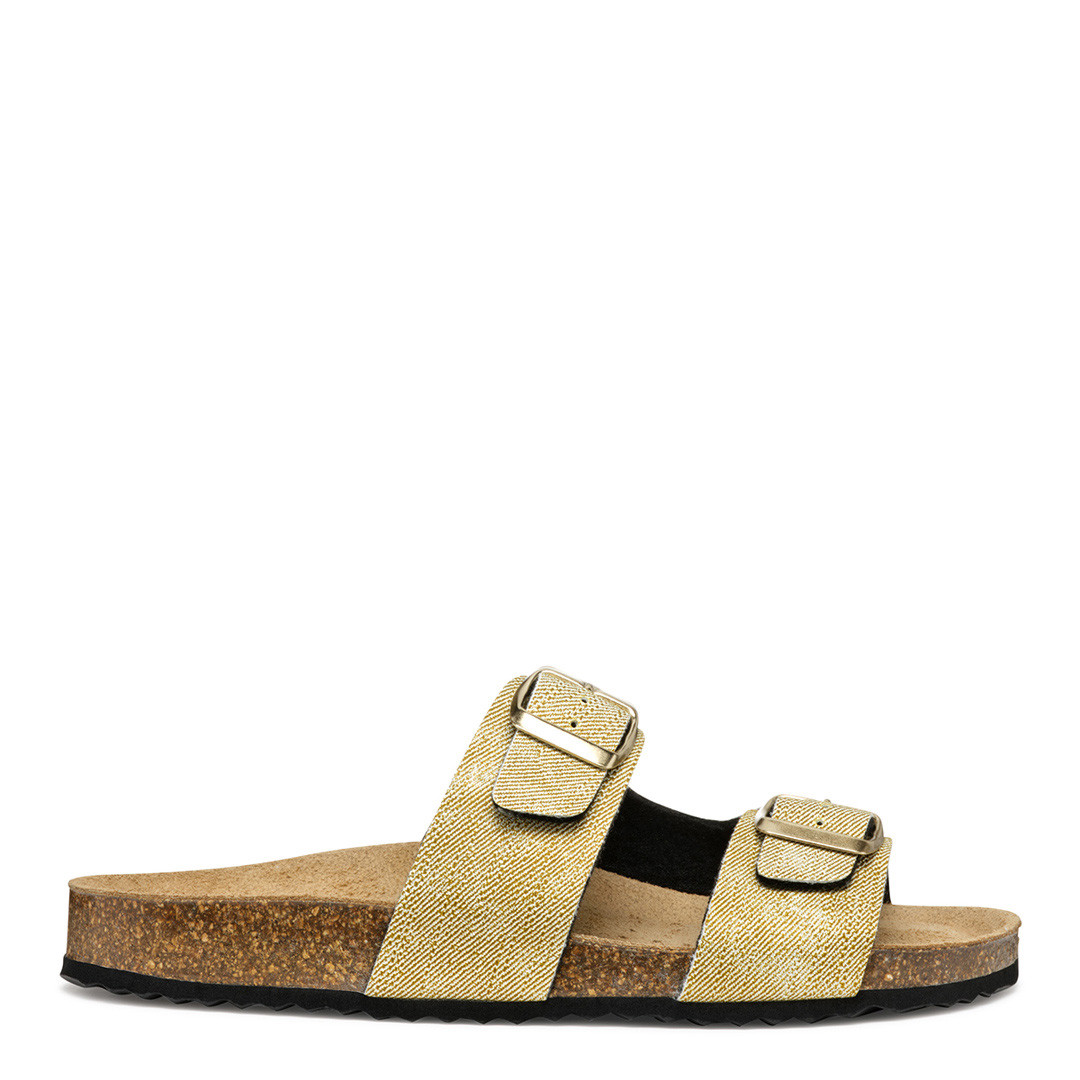 Women's Gold Leather Brionia Sandal