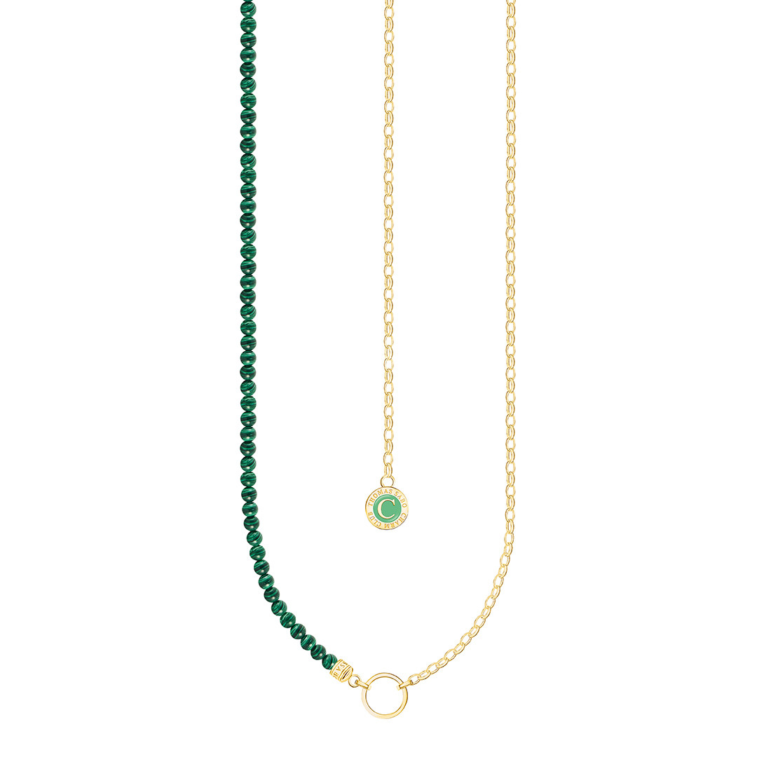 Green Charm Club Necklace