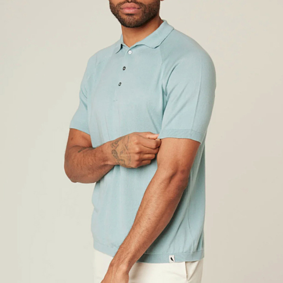 Pale Turquoise Jones Polo Shirt