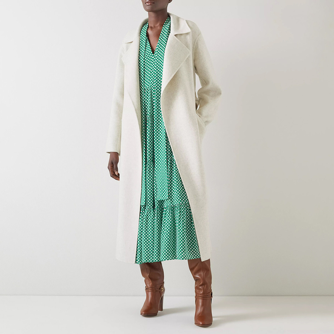 Ecru Anderson Wool Blend Coat