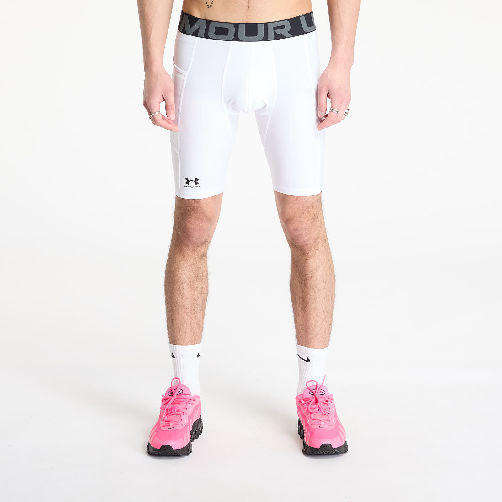 Shorts Under Armour Hg Armour Long Shorts White/ Black S