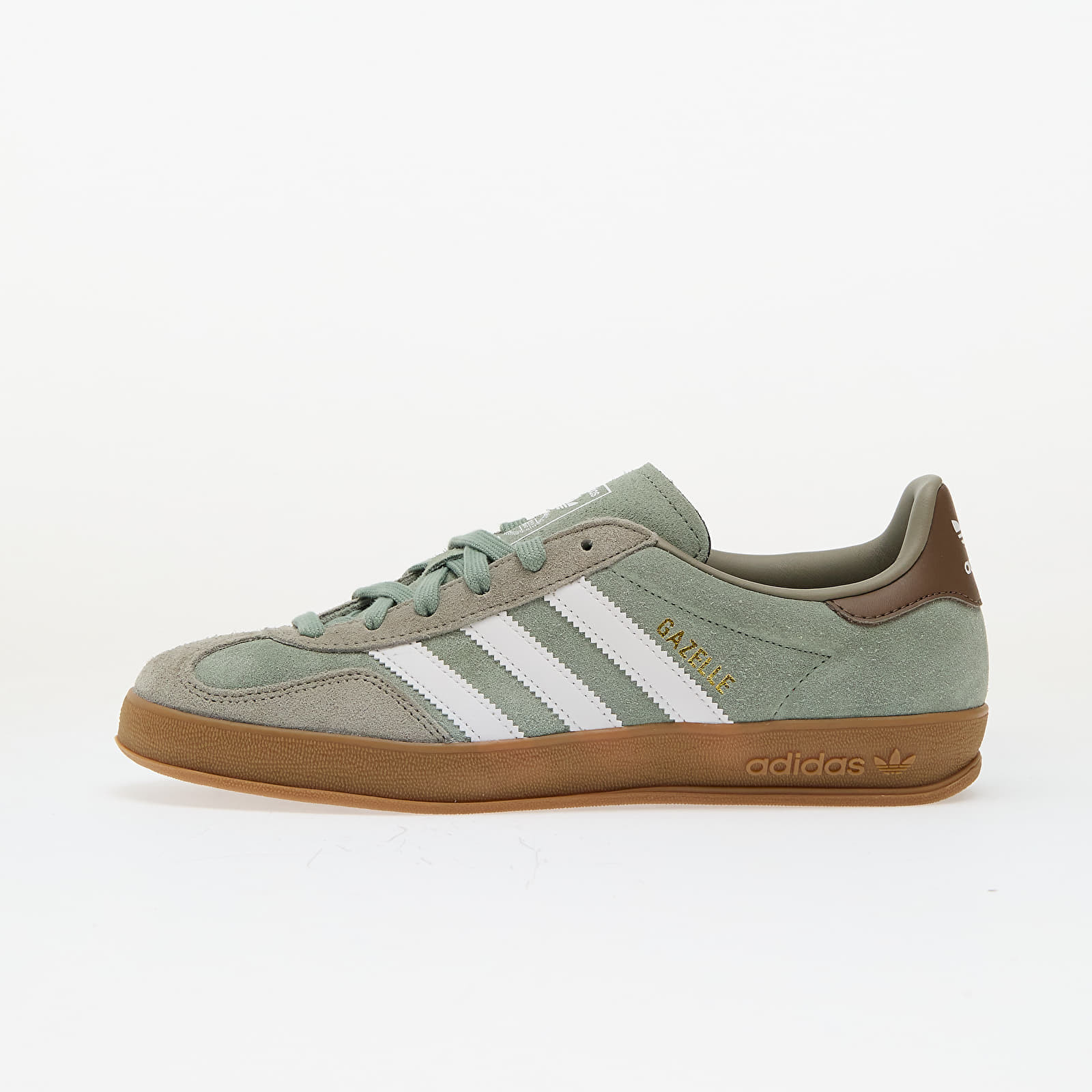 Sneakers adidas Gazelle Indoor Silver Pebble/ Silver Green/ Ftw White UK 3.5