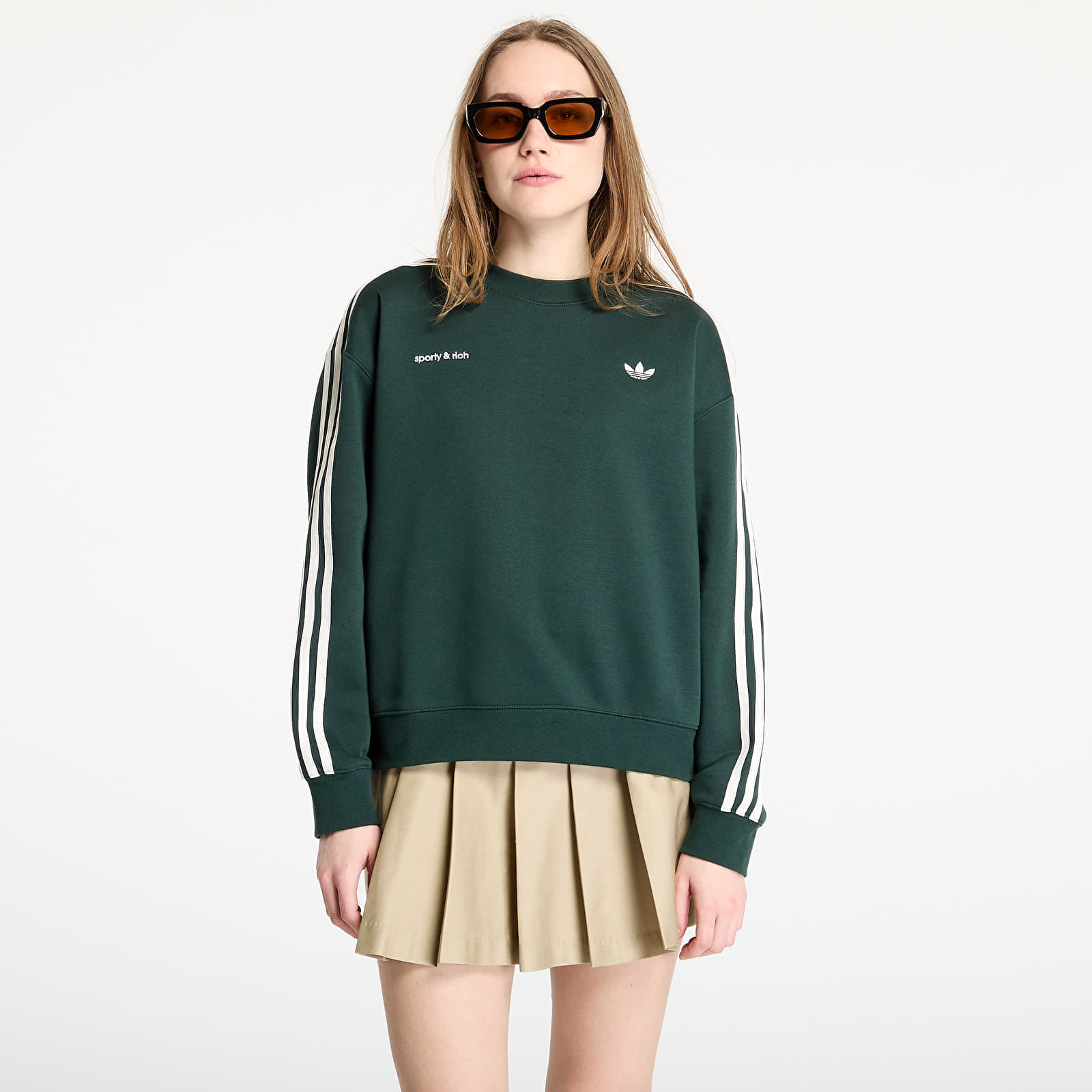 Sweatshirt adidas X Sporty & Rich Sweatshirt Shadow Green S