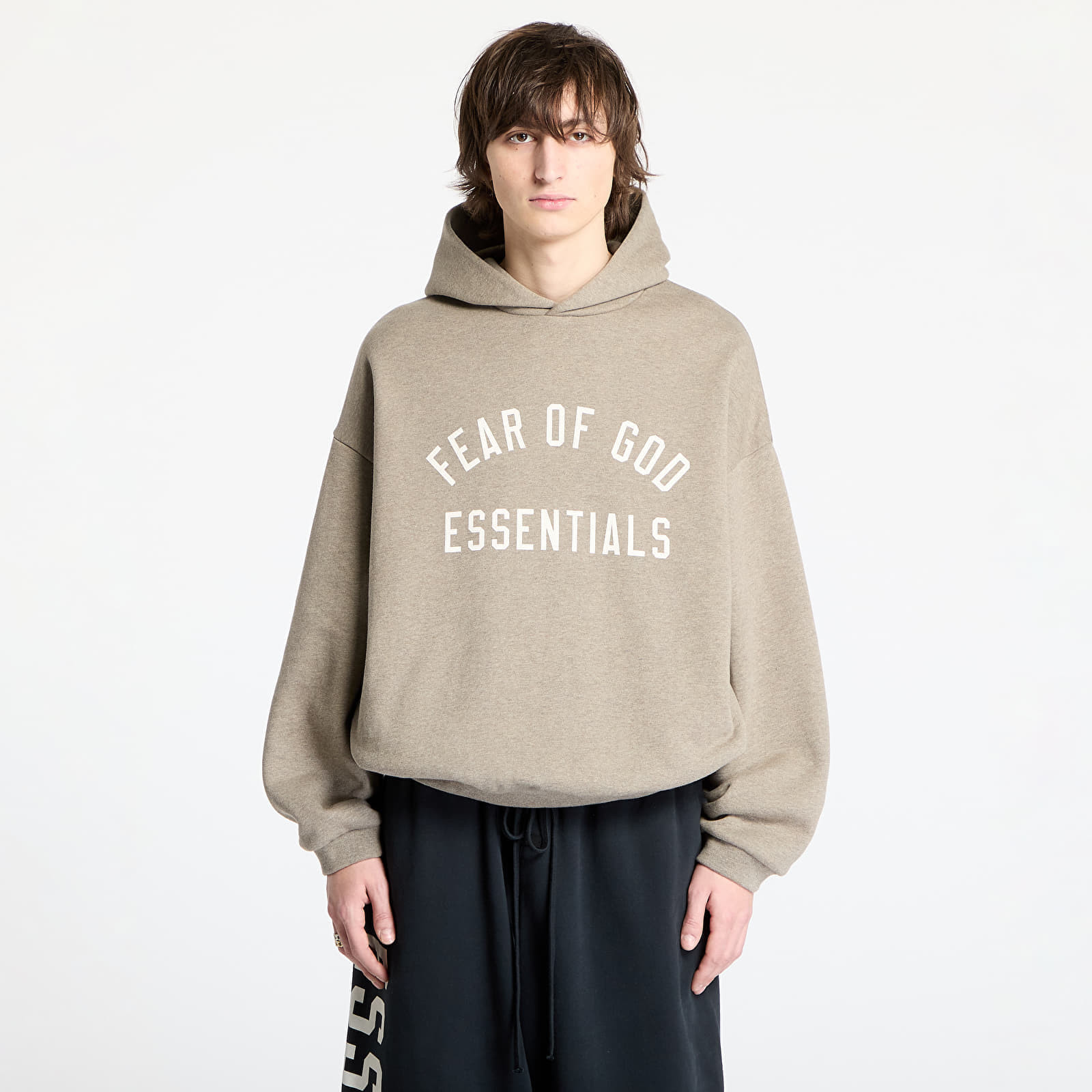 Sweatshirt Fear Of God ESSENTIALS Fleece Hoodie Heather Gray S