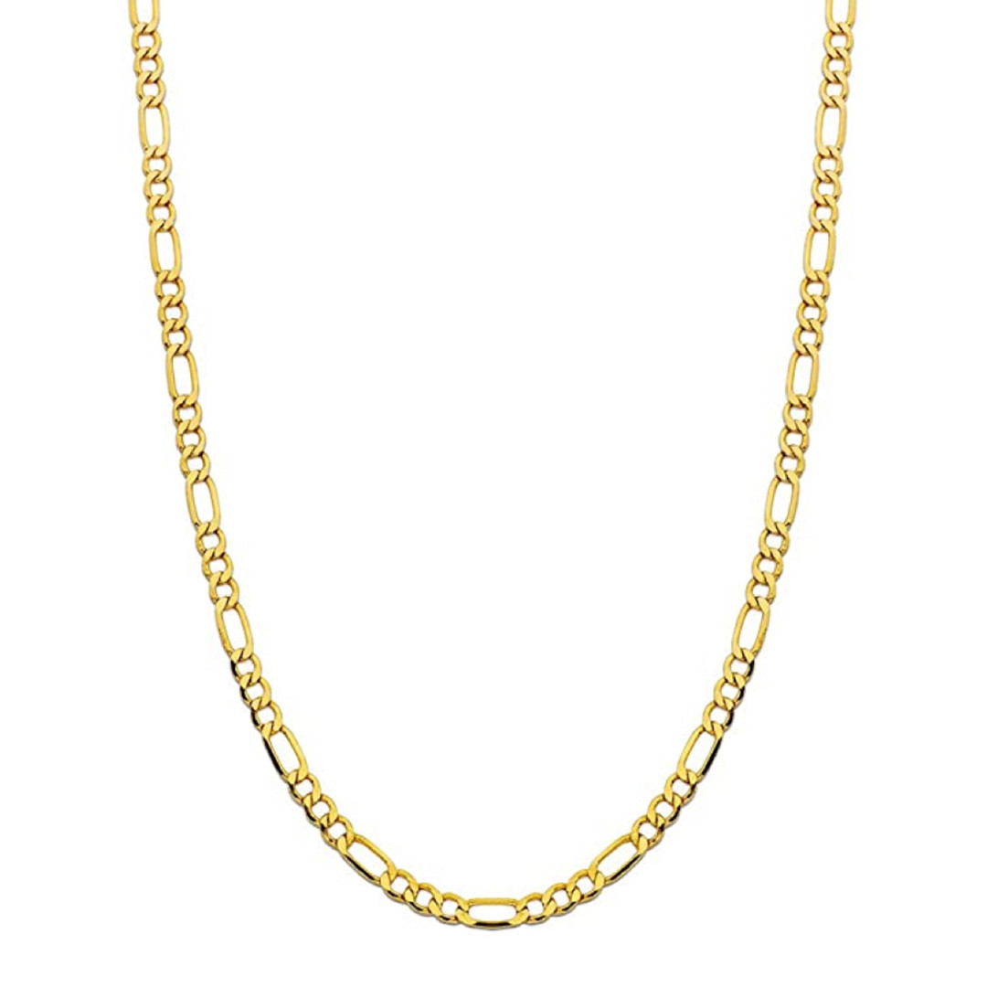 18K Gold Italian Link Classic Necklace