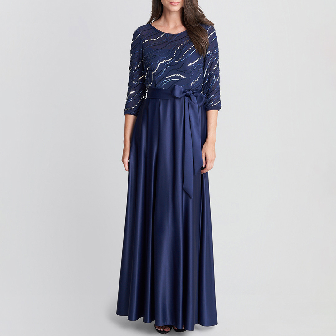 Freda Satin Ballgown Maxi Dress