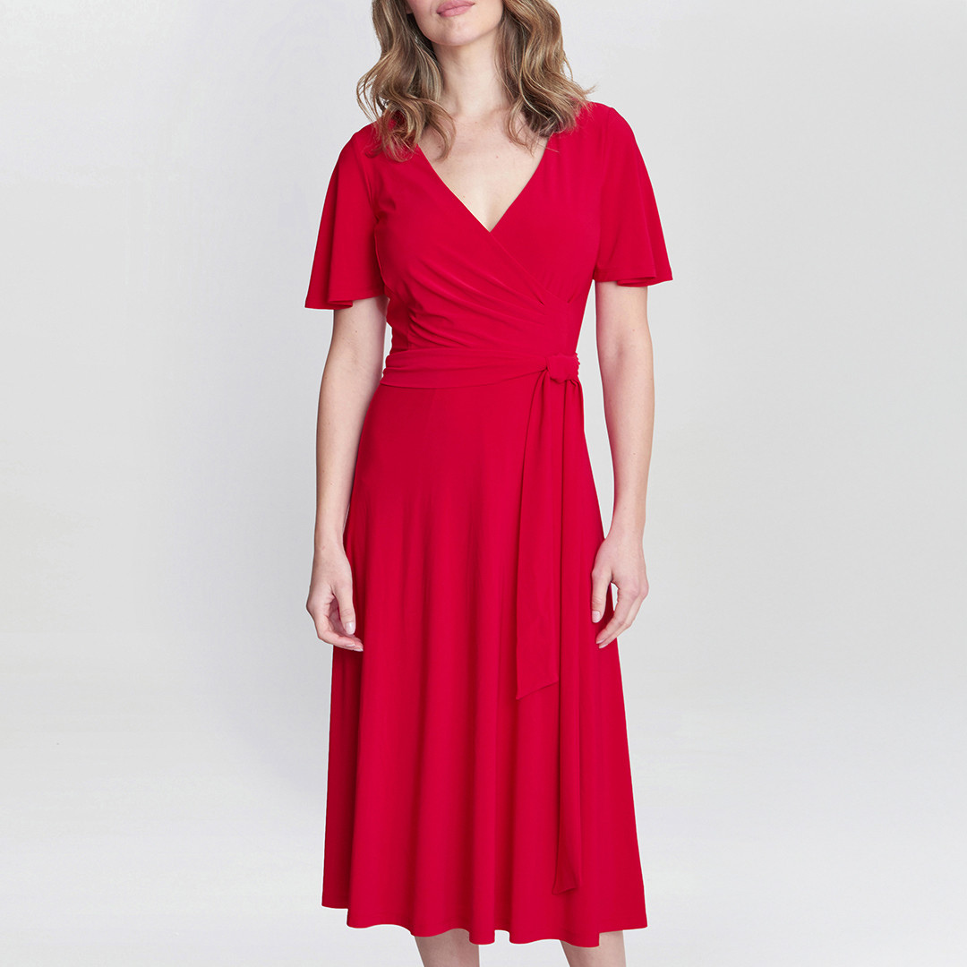 Donna Jersey Dress With Tie Belt