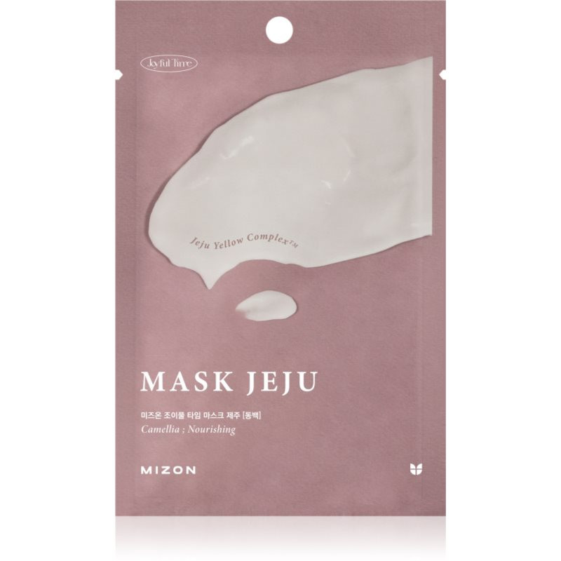 Mizon Joyful Time Jeju Camellia nourishing sheet mask with antioxidant effect 23 g