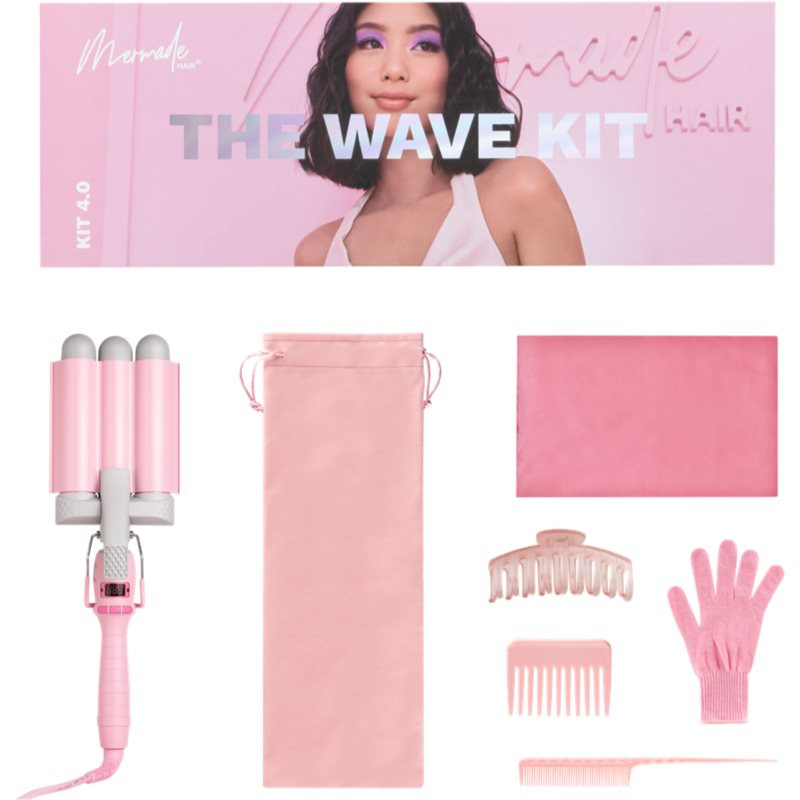 Mermade The Wave Kit triple barrel curling iron with accessories 32mm 1 pc